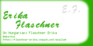 erika flaschner business card